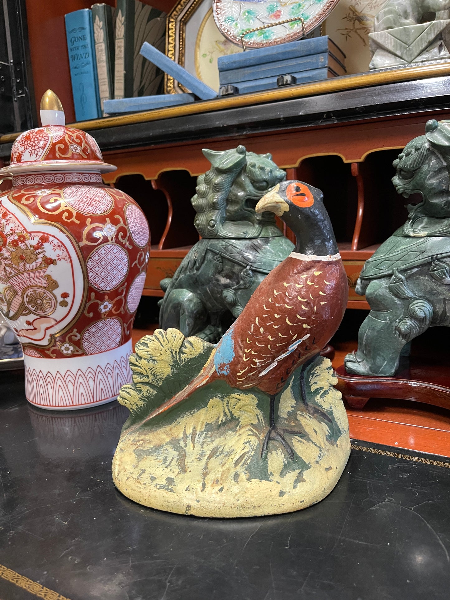 Vintage Cast Metal Pheasant Door Stop