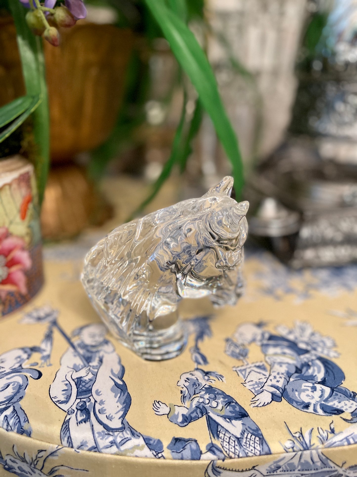 Vintage Waterford Crystal Horse Bust, Equestrian Horse Decor