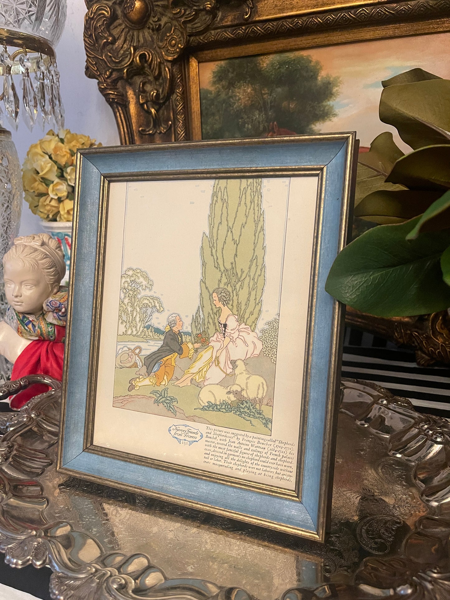 Nursery Rhymes from France, Framed Bookplate