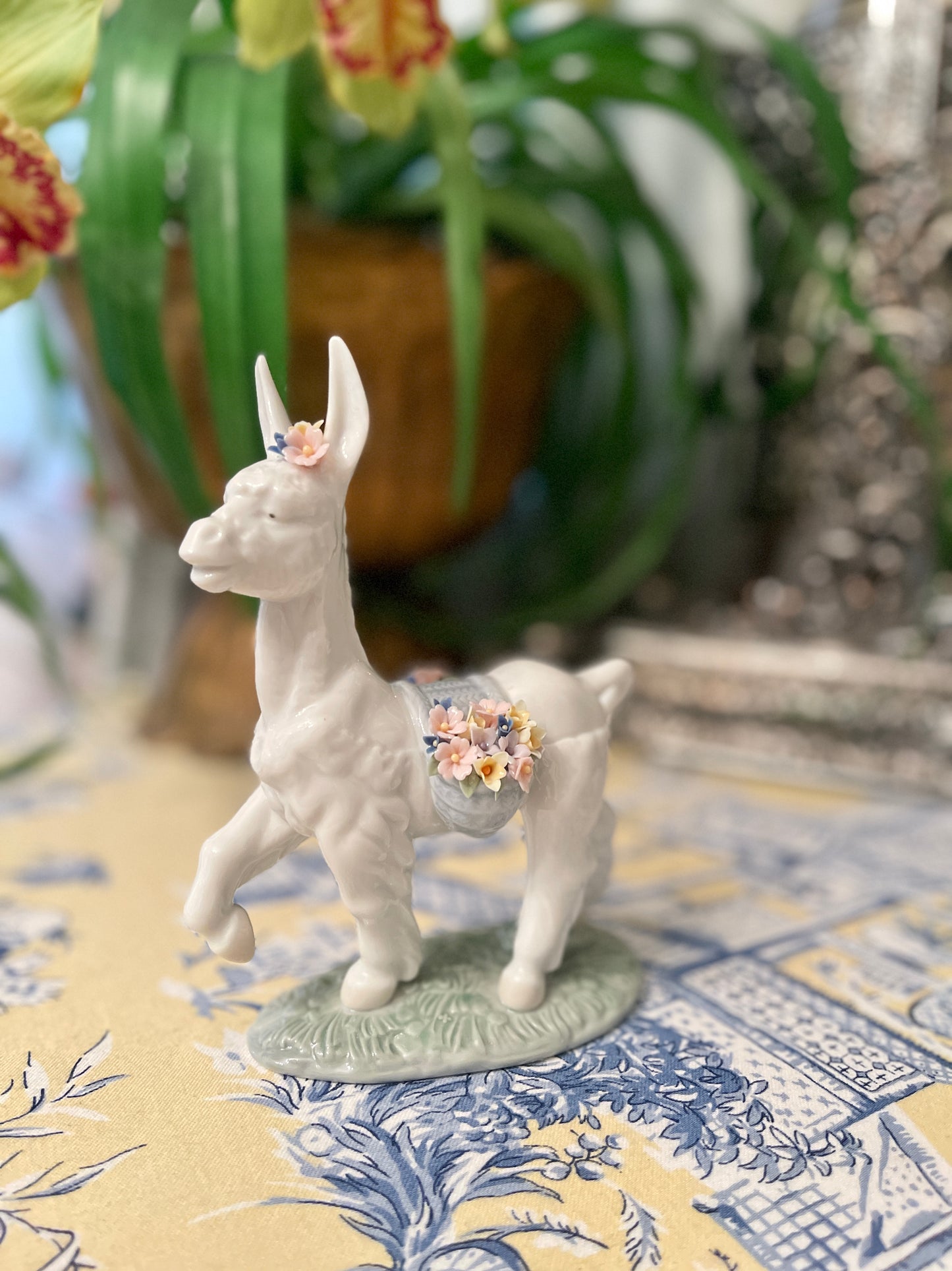 Vintage Lladro Parading Donkey, Original Box, Estate Decor