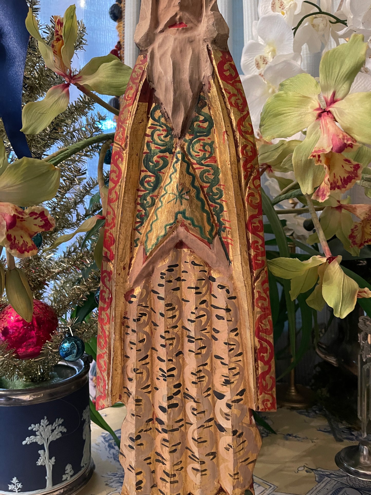 Fantastic Vintage Wise Men, Carved Wood, Hand Painted
