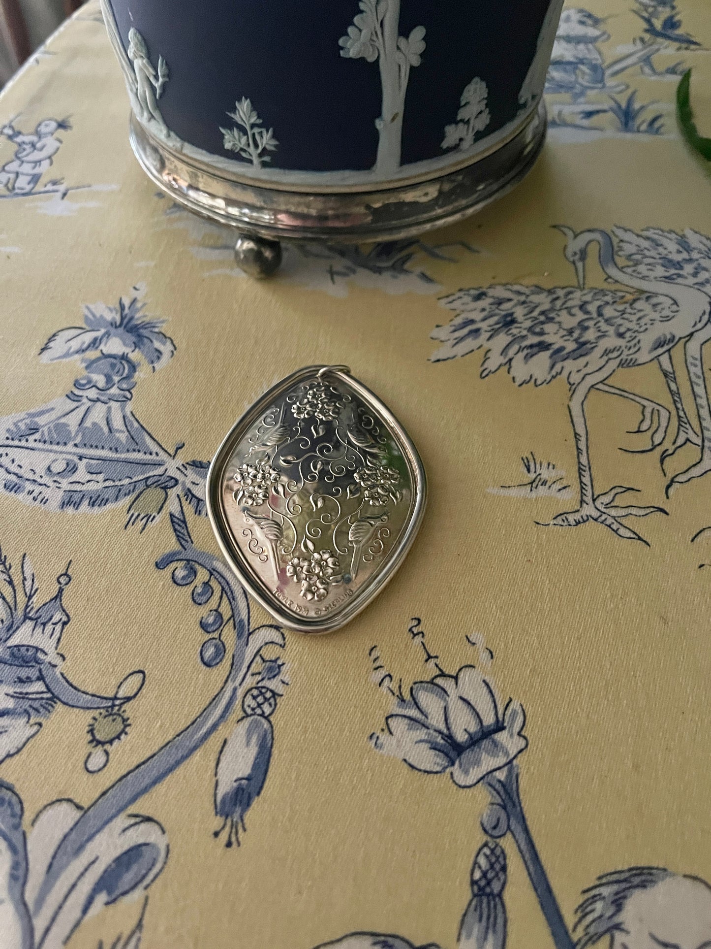 Sterling Four Calling Birds Twelve Days of Christmas Vintage Ornament by Towle, 1974
