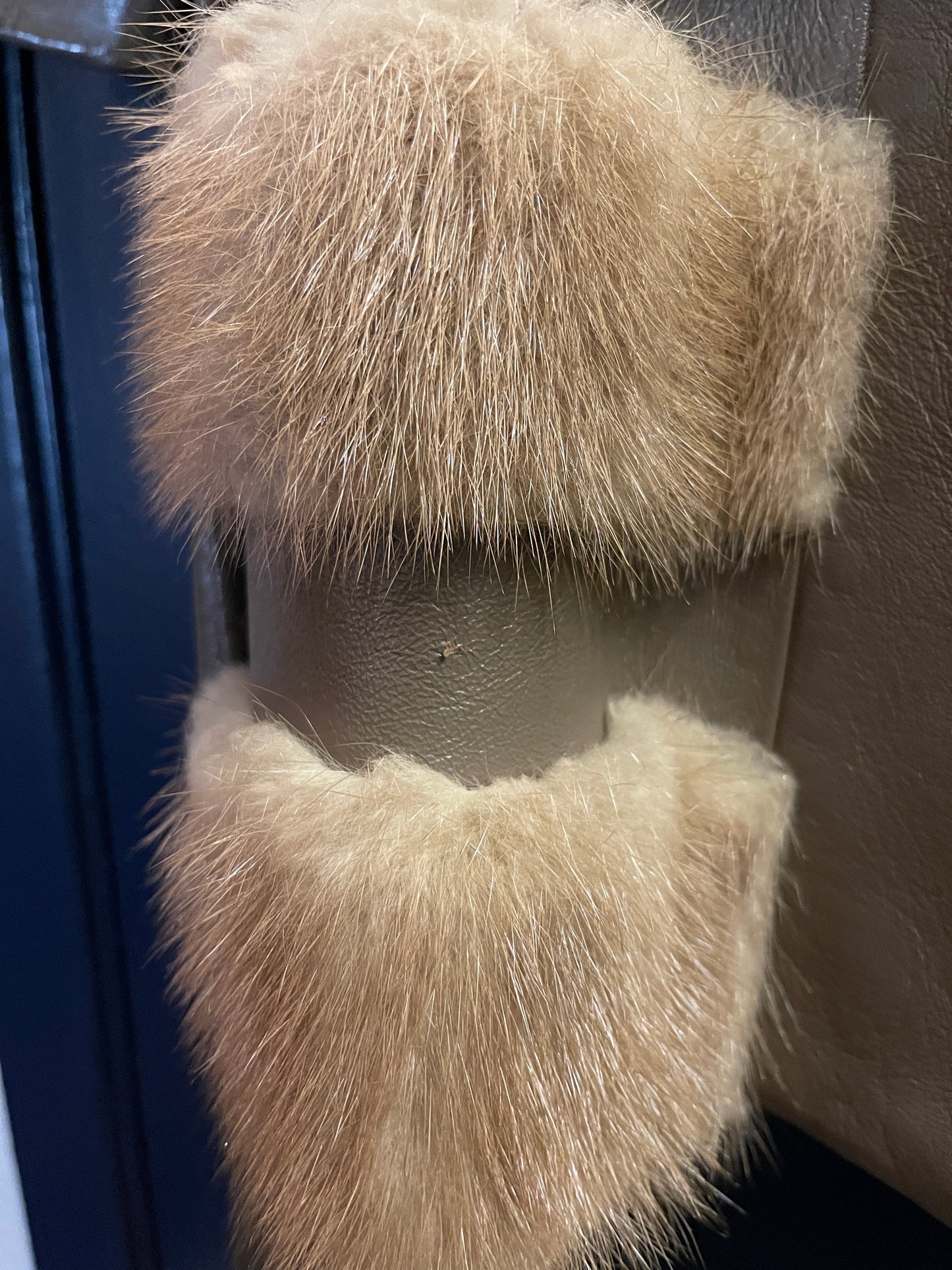 Vintage Estate Leather and Mink Jacket with Chinoiserie Lining