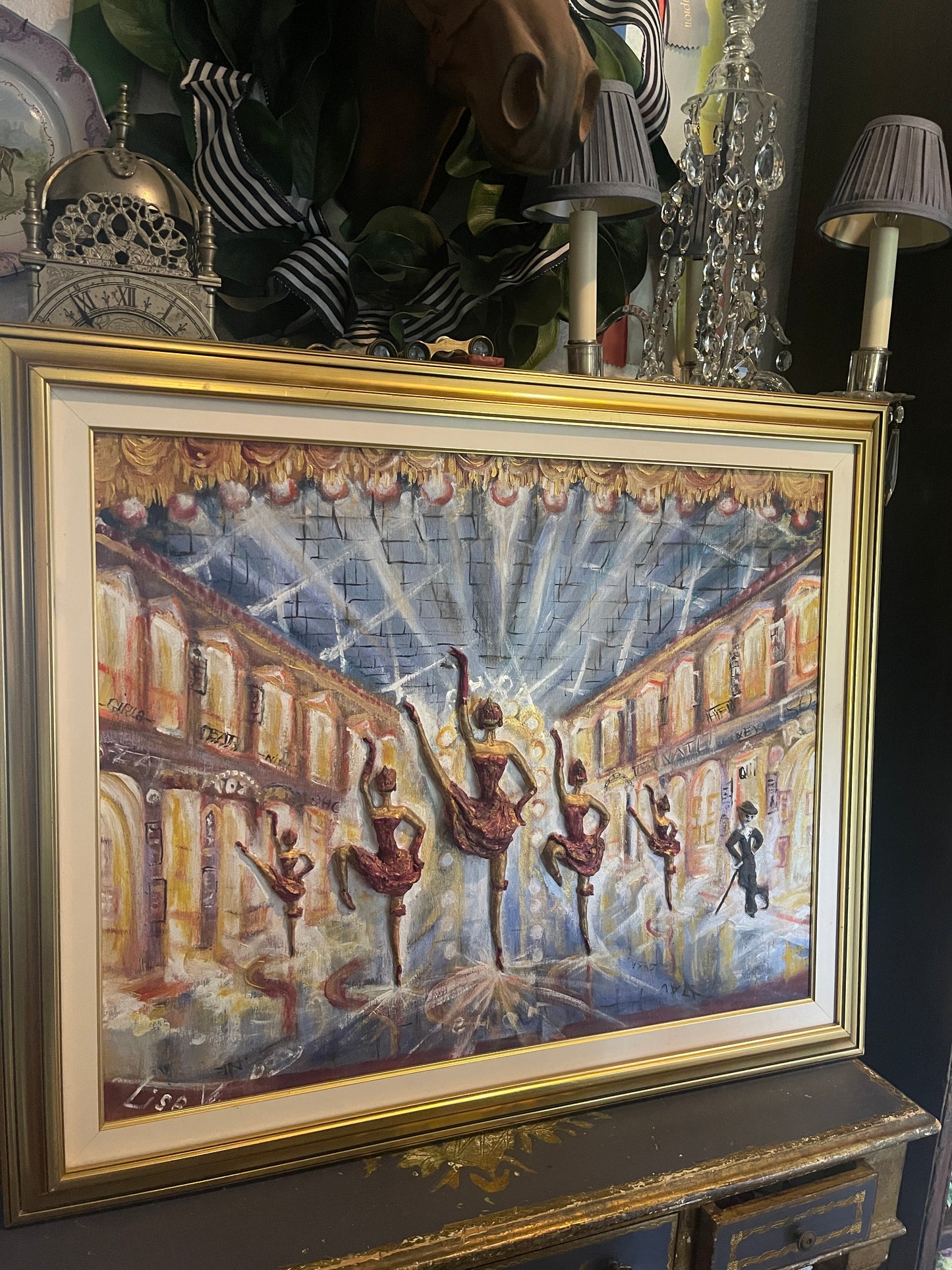 Original Painting with Paper Mache