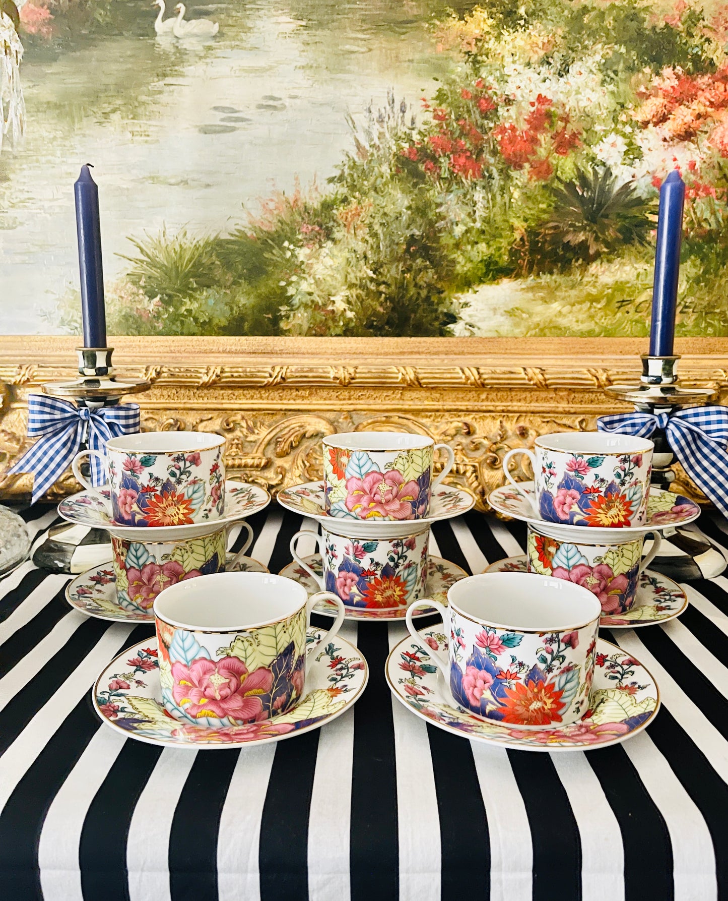 Imperial Leaf Tobacco Leaf Cup & Saucer Sets,