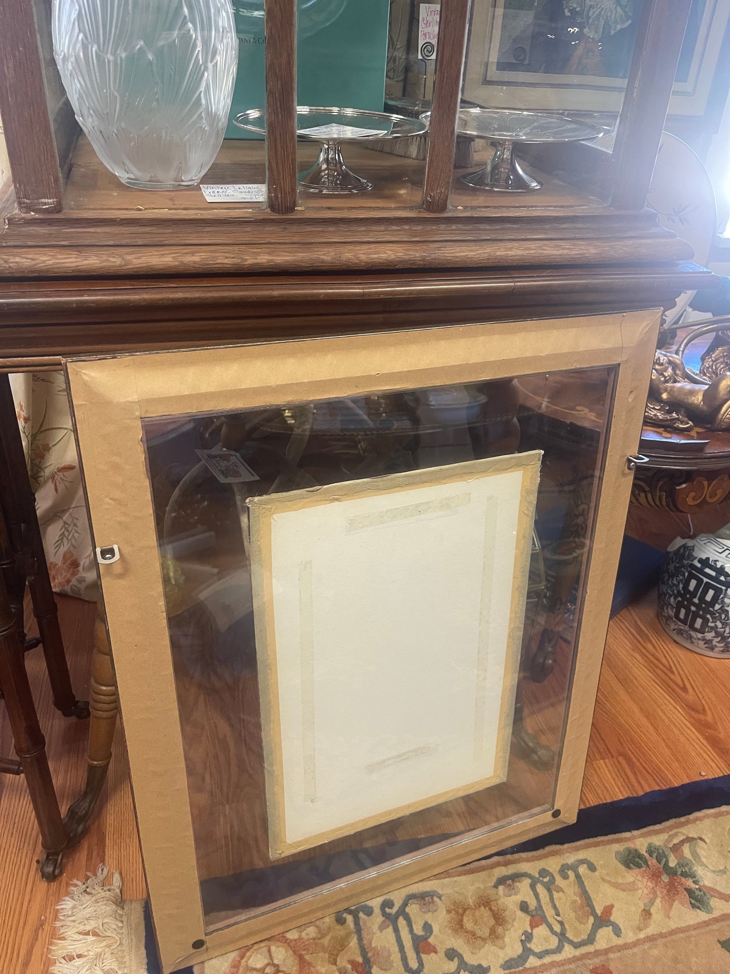 Antique French Pastoral Tapestry in Gilt Frame – Romantic Pastoral Toile Courting Scene with Pink Velvet Matting, Unique Floating Framing
