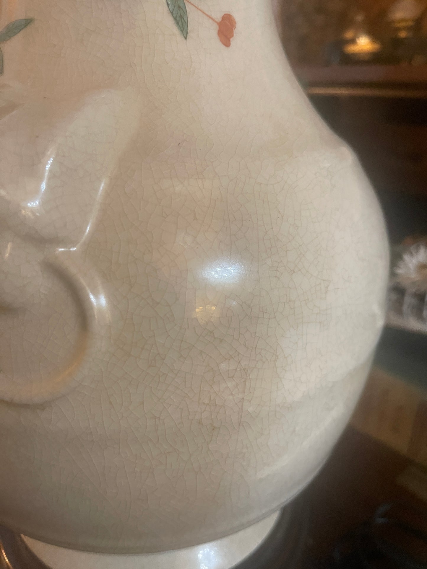 Pair of Chinoiserie Lamps, Vintage Chinese Porcelain