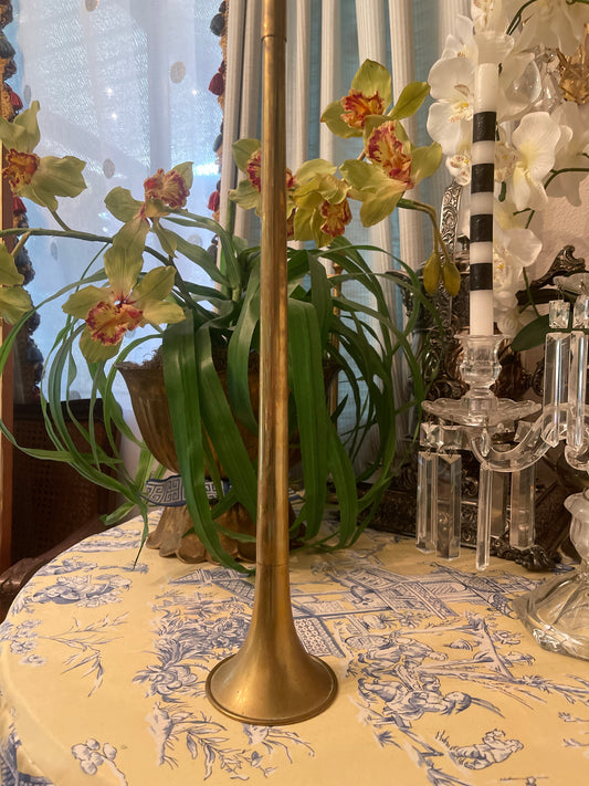 Late 19th Century English Bellow, Brass Horn/Trumpet, 36”