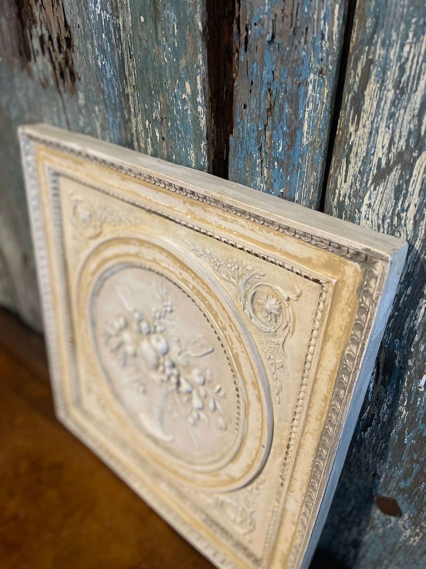 French Wall Plaque, Beautifully Detailed, Vintage