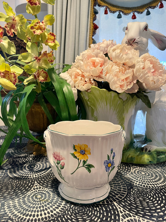 Vintage Tiffany & Co Sinatra Jardiniere, Made in Portugal