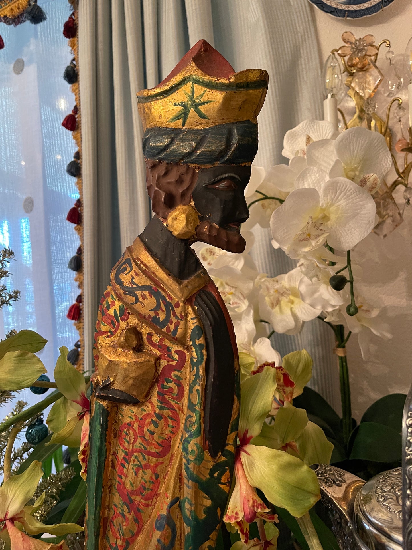 Fantastic Vintage Wise Men, Carved Wood, Hand Painted
