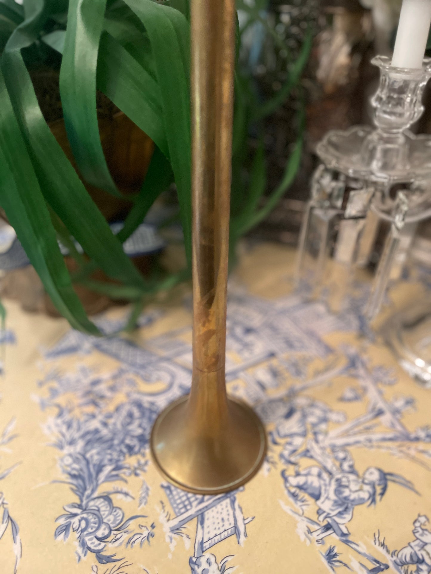 Late 19th Century English Bellow, Brass Horn/Trumpet, 36”