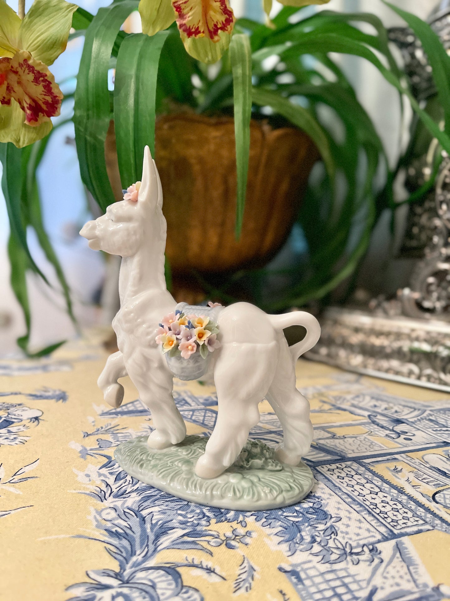 Vintage Lladro Parading Donkey, Original Box, Estate Decor