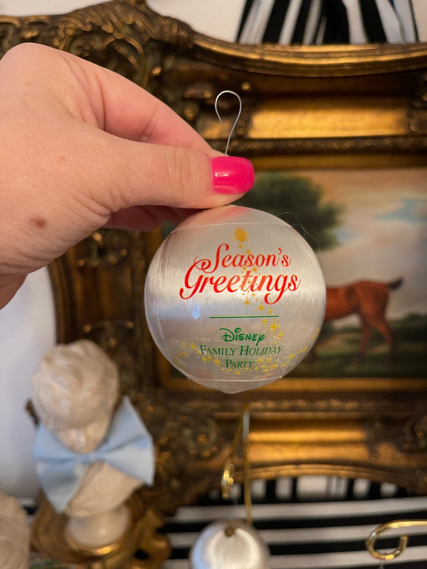 Vintage Disney String Ornaments, Set of Three