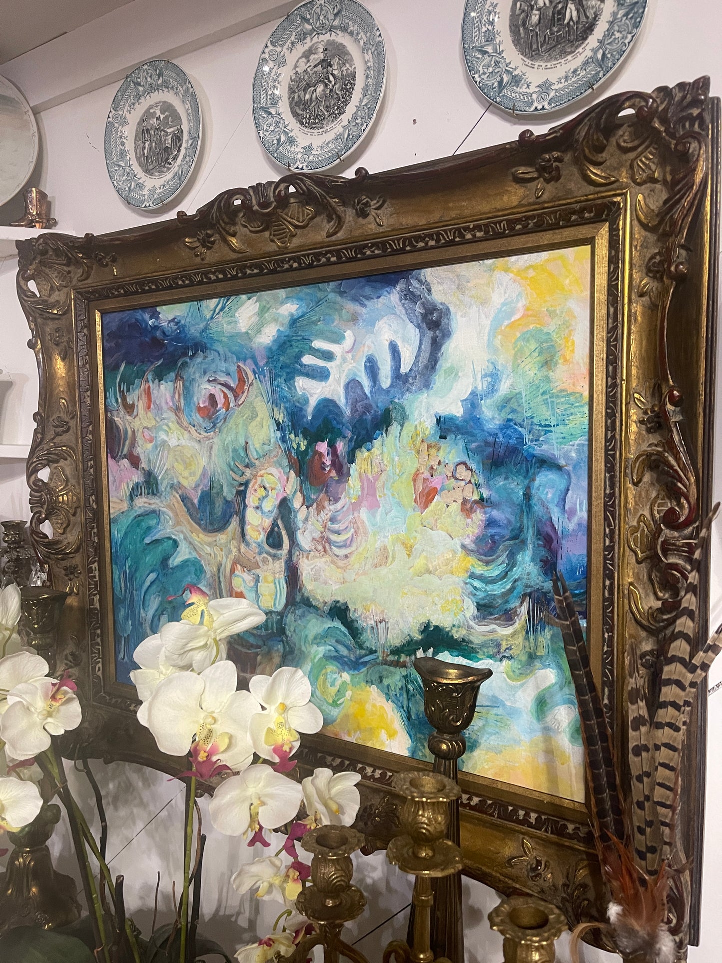 Fantastic Vintage Abstract Painting