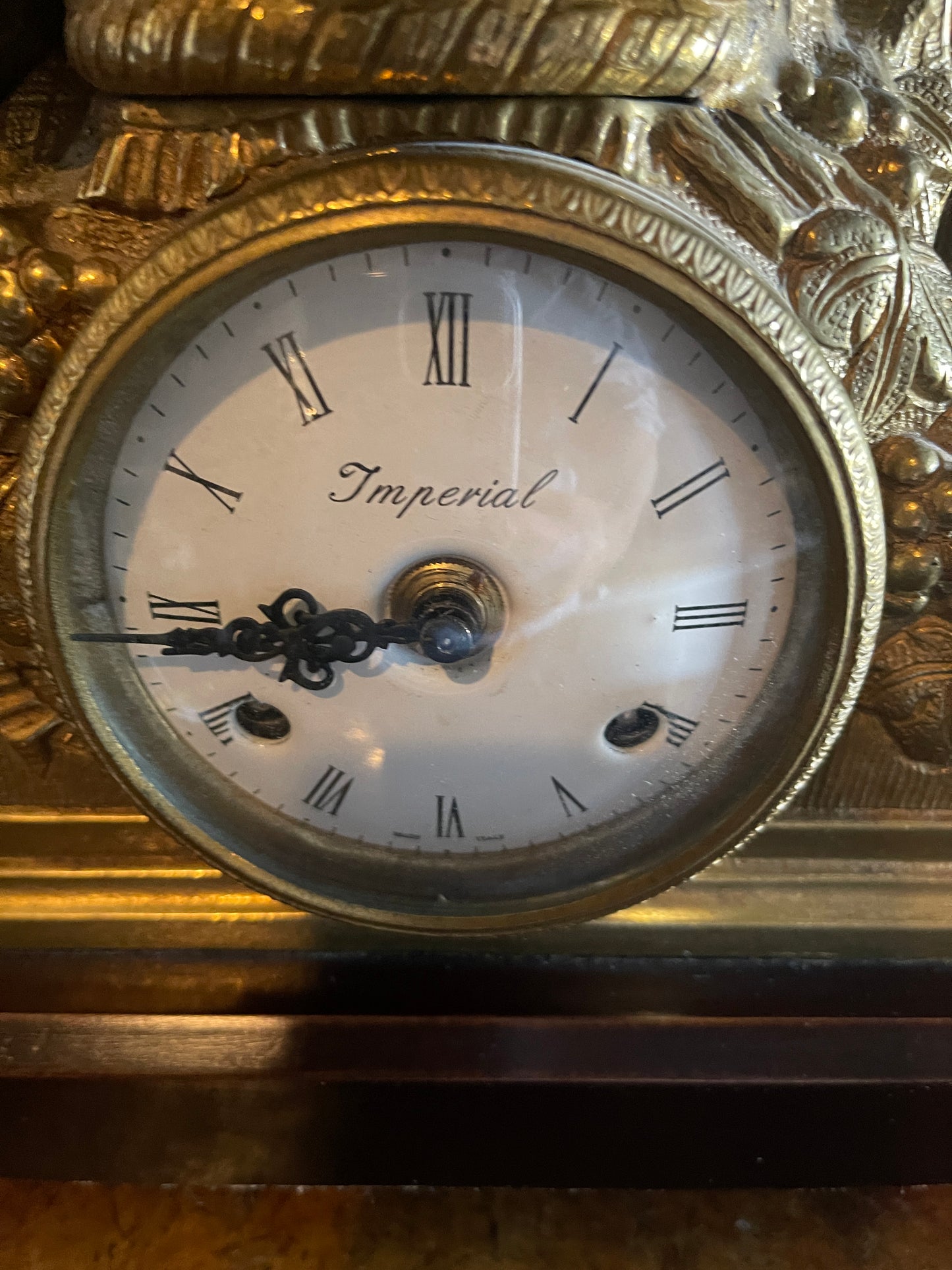 Antique French Bronze Figural Mantel Clock – “Imperial” Cherub Triumph, Late 19th Century- Early 20th Century