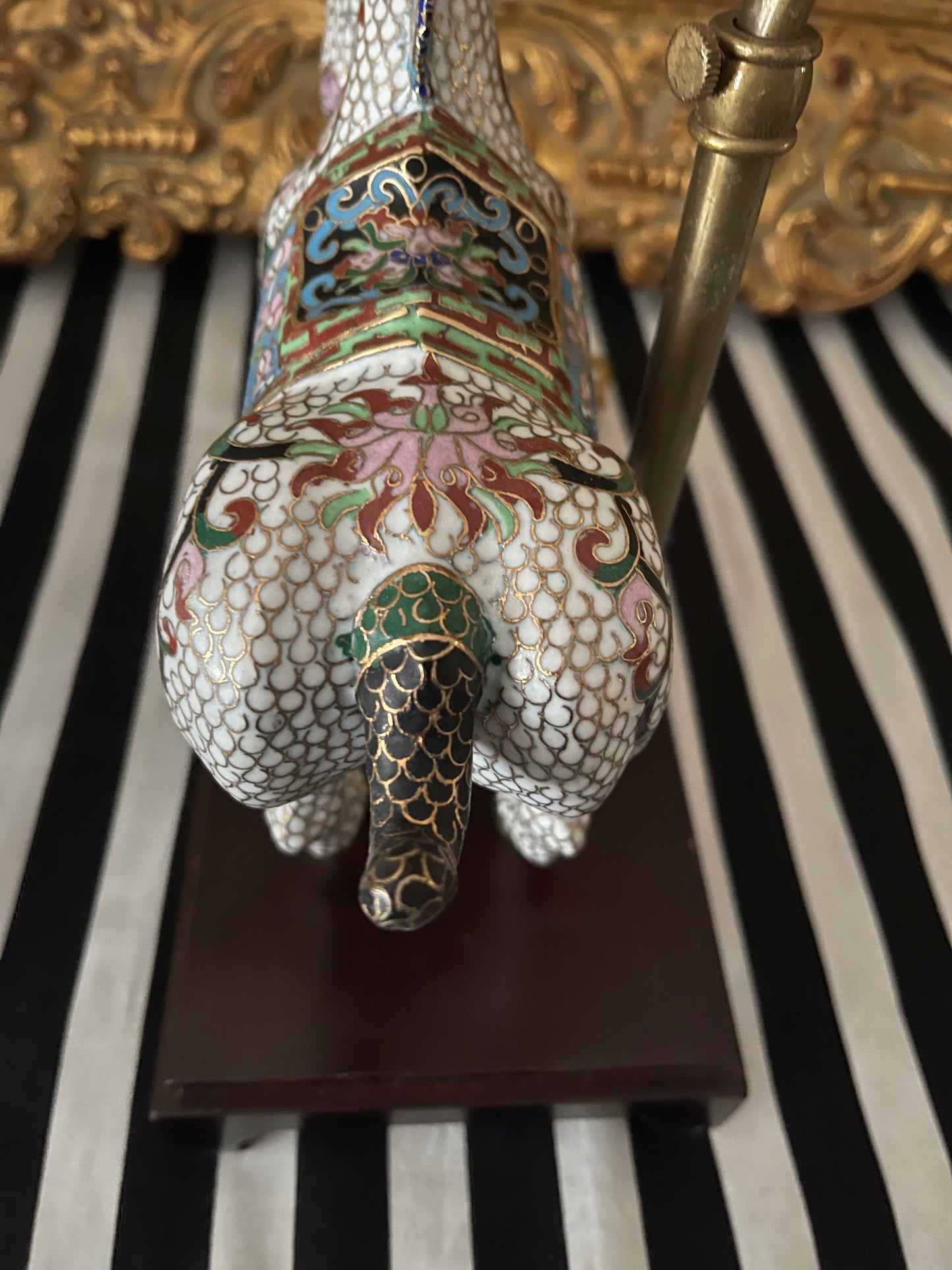 Cloisonné Horse Table Lamp
