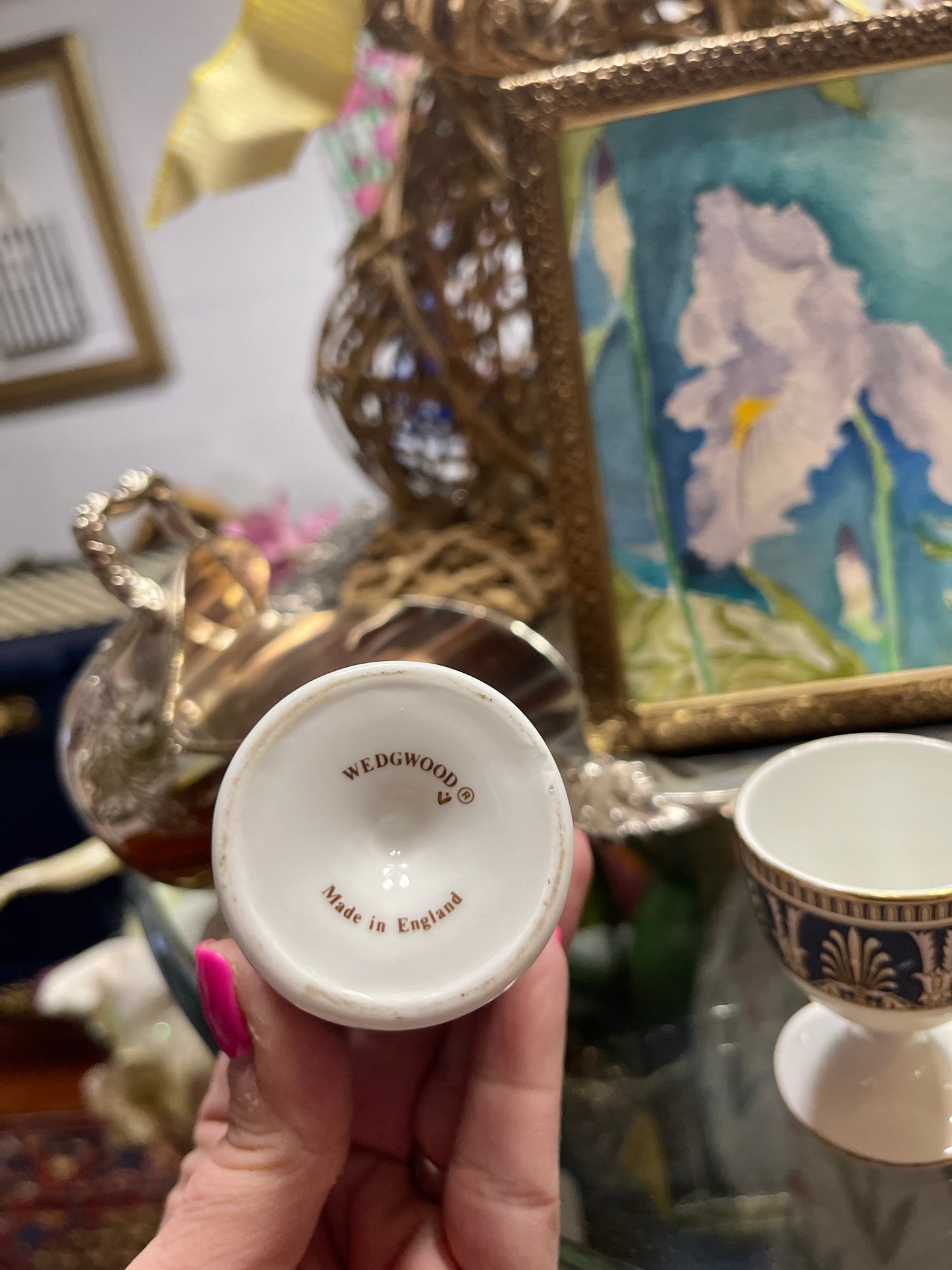 Wedgwood Beresford Egg Cups, Set of Two, Vintage