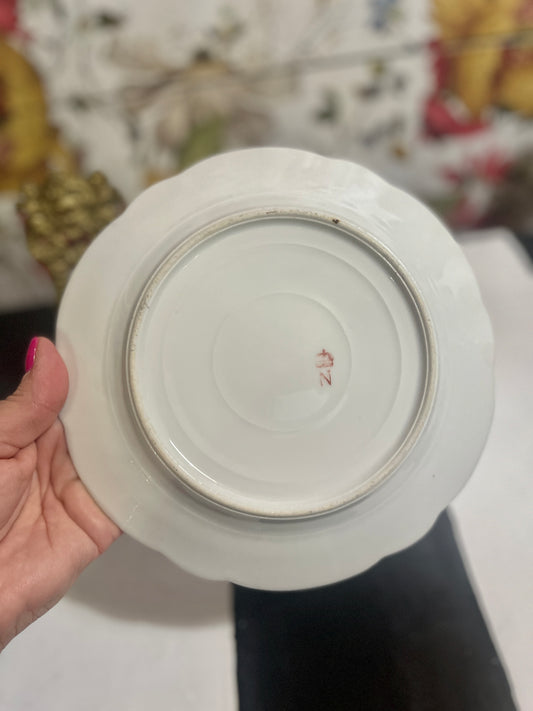 Antique Sèvres Style Joséphine Plate, Napoleon Bonaparte's first wife and France's First Empress