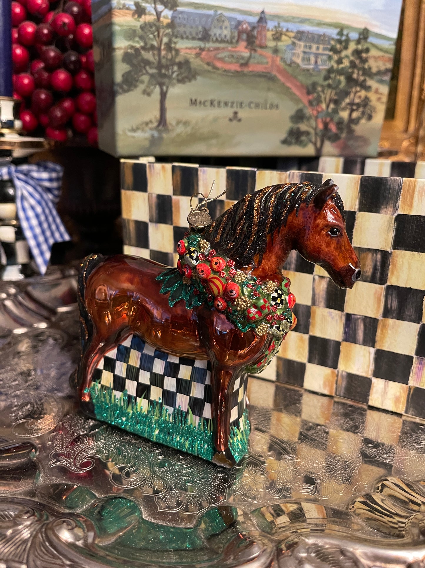 Best in Show MacKenzie Childs Horse Ornament