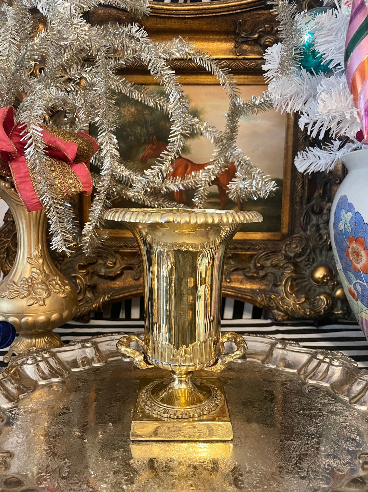 Vintage Empire Gold Toned Urn