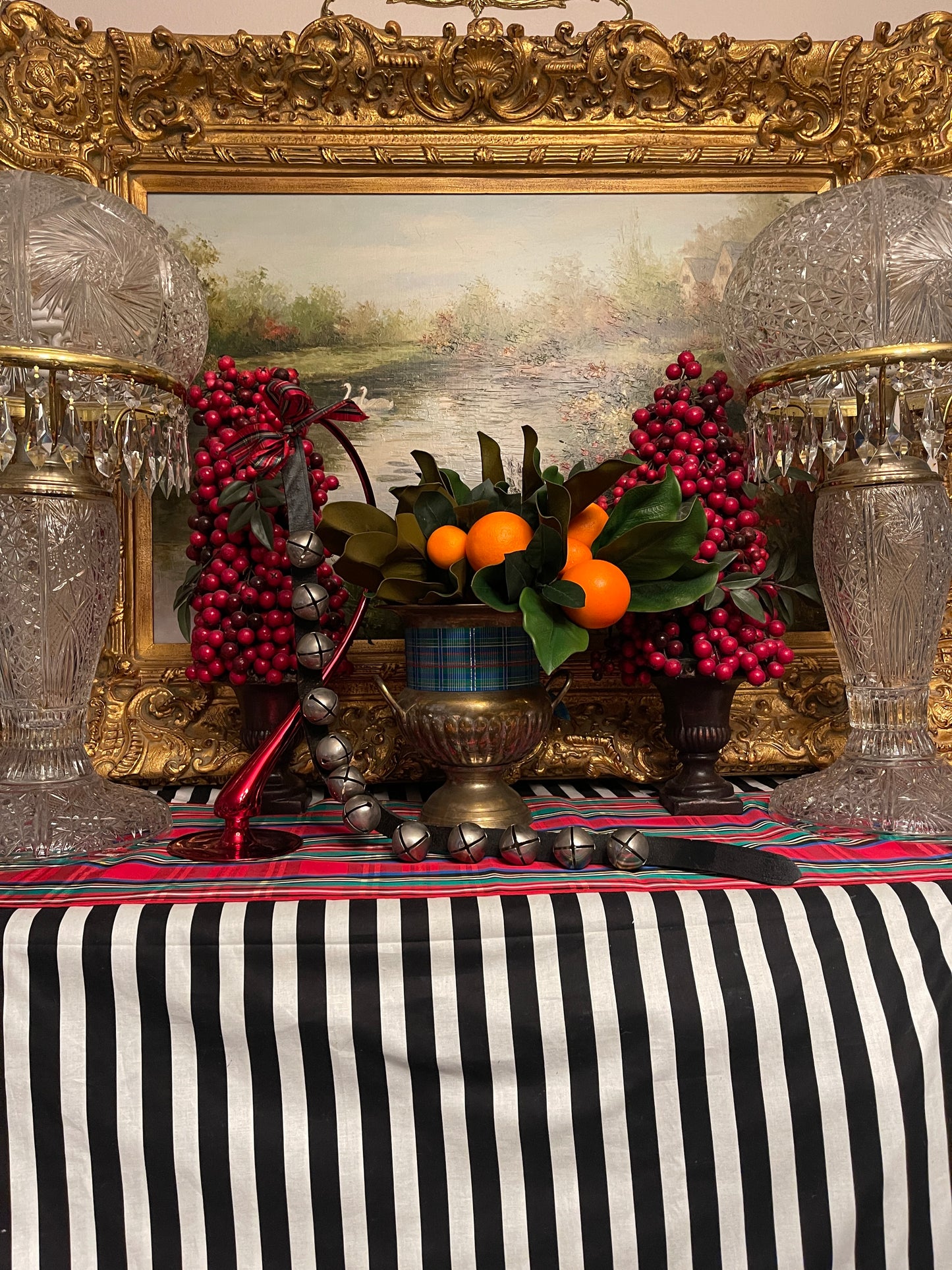 Vintage Sleigh Bells, Jingle Bells, Holiday Estate Decor