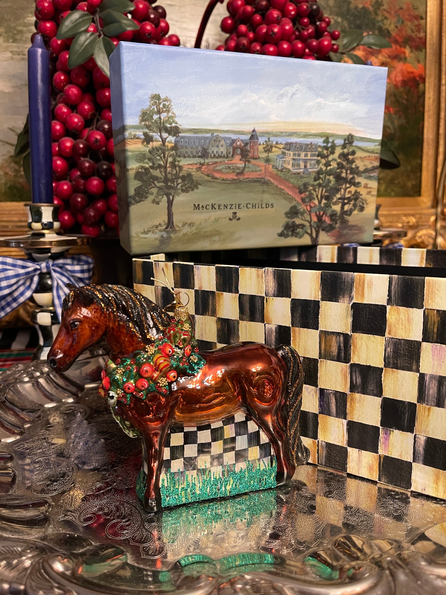 Best in Show MacKenzie Childs Horse Ornament