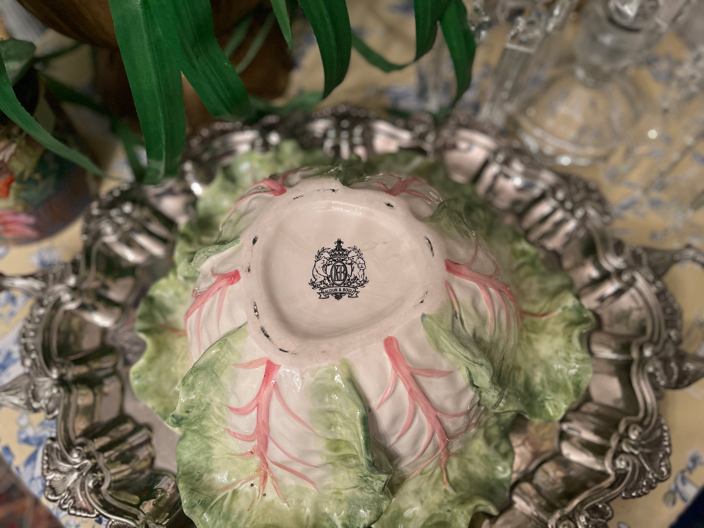 Kaldun & Bogle French Garden Large Cabbage Tureen Hand-painted