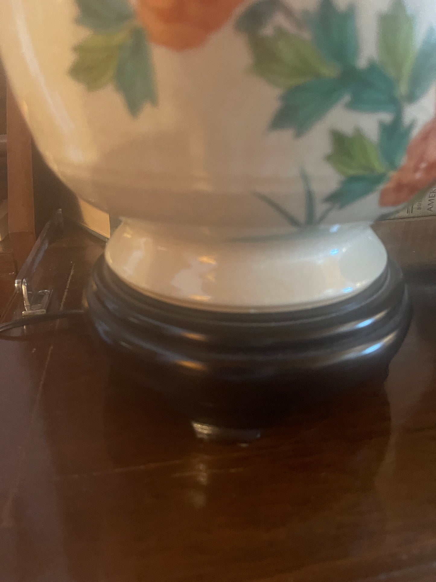 Pair of Chinoiserie Lamps, Vintage Chinese Porcelain
