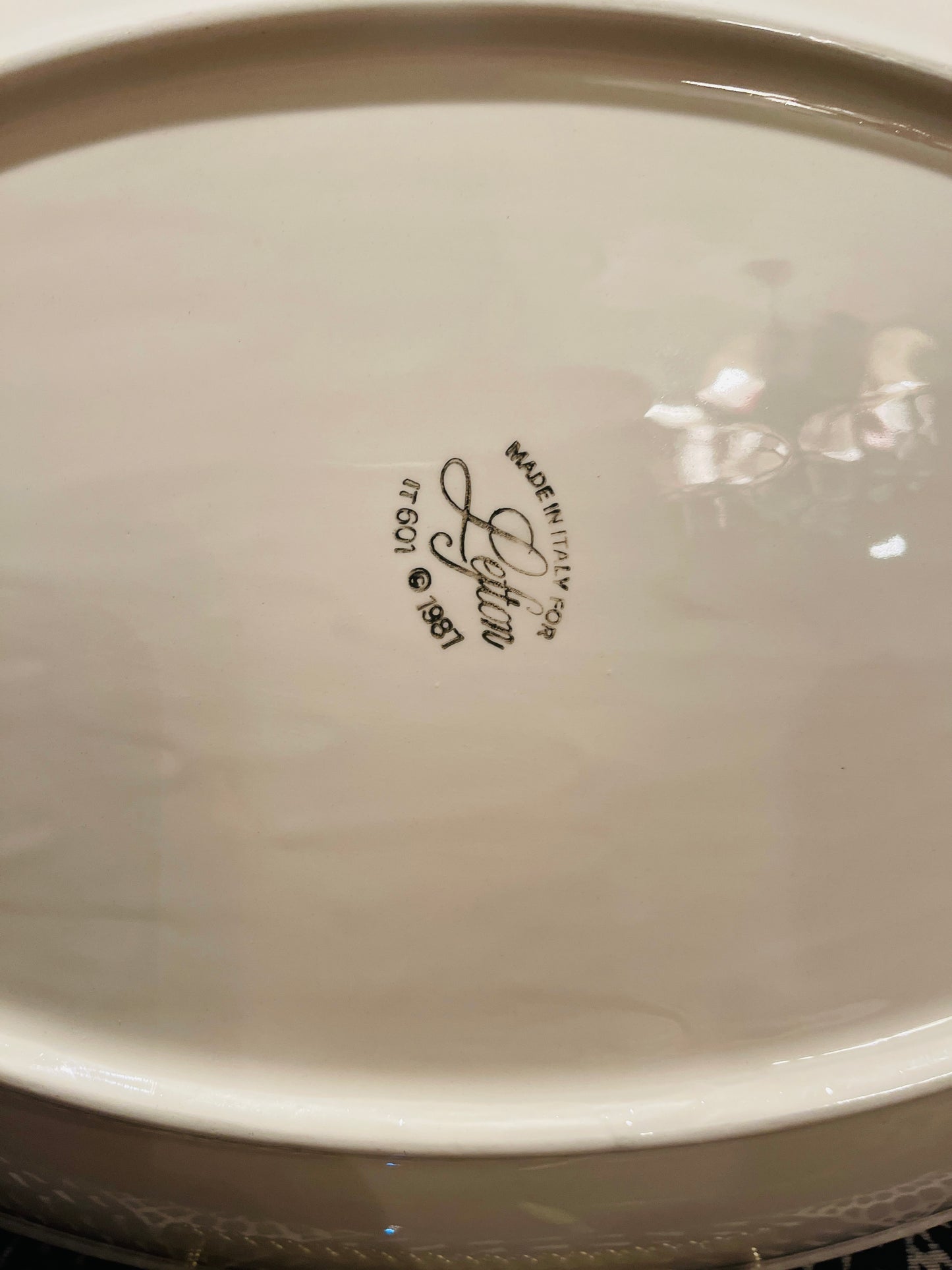 Vintage Italian Turkey Platter/Shallow Bowl by Lefton