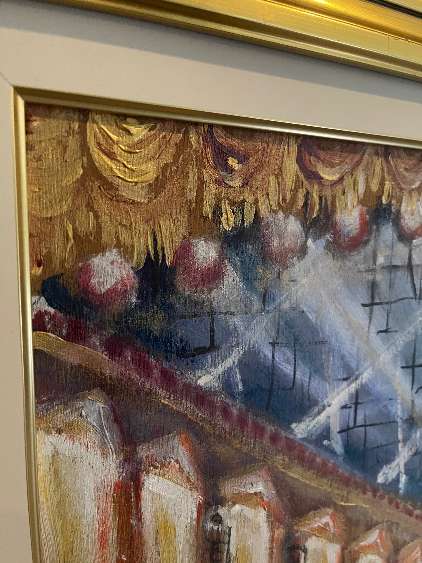 Original Painting with Paper Mache