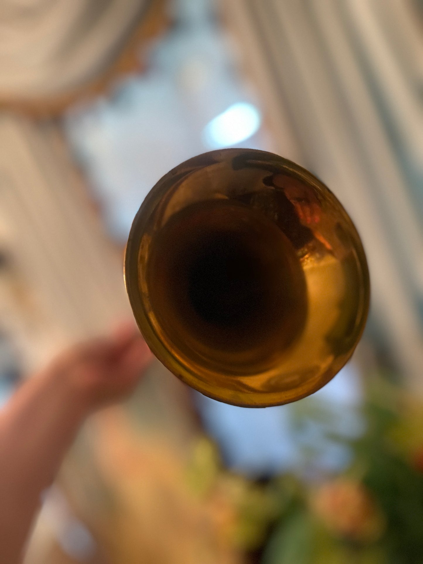 Late 19th Century English Bellow, Brass Horn/Trumpet, 36”