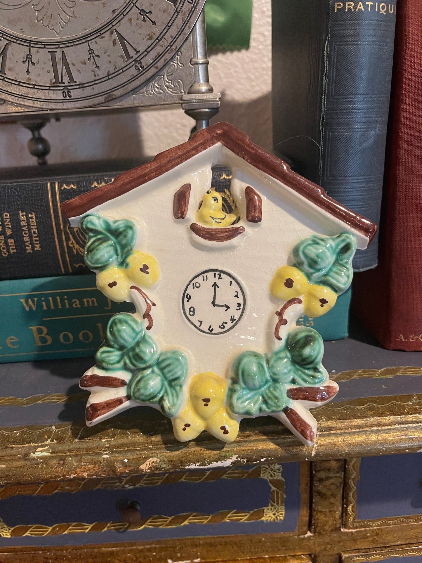 Vintage Coo Coo Clock Wall Pocket
