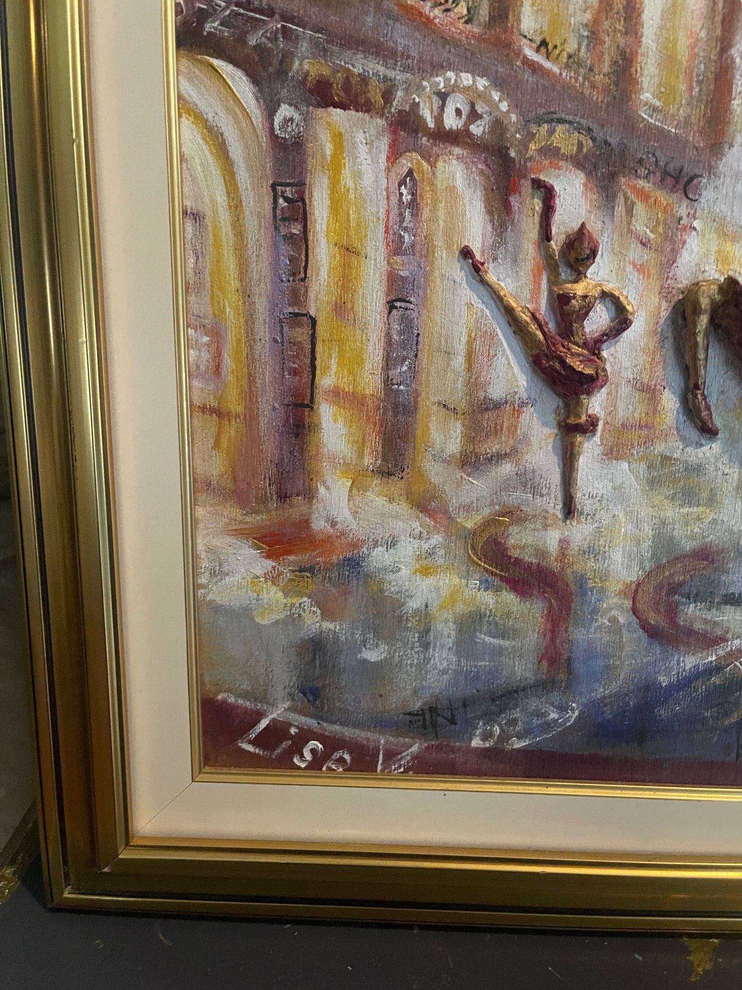 Original Painting with Paper Mache