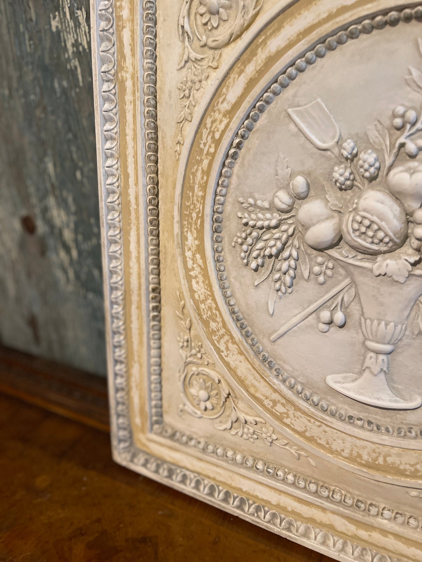 French Wall Plaque, Beautifully Detailed, Vintage