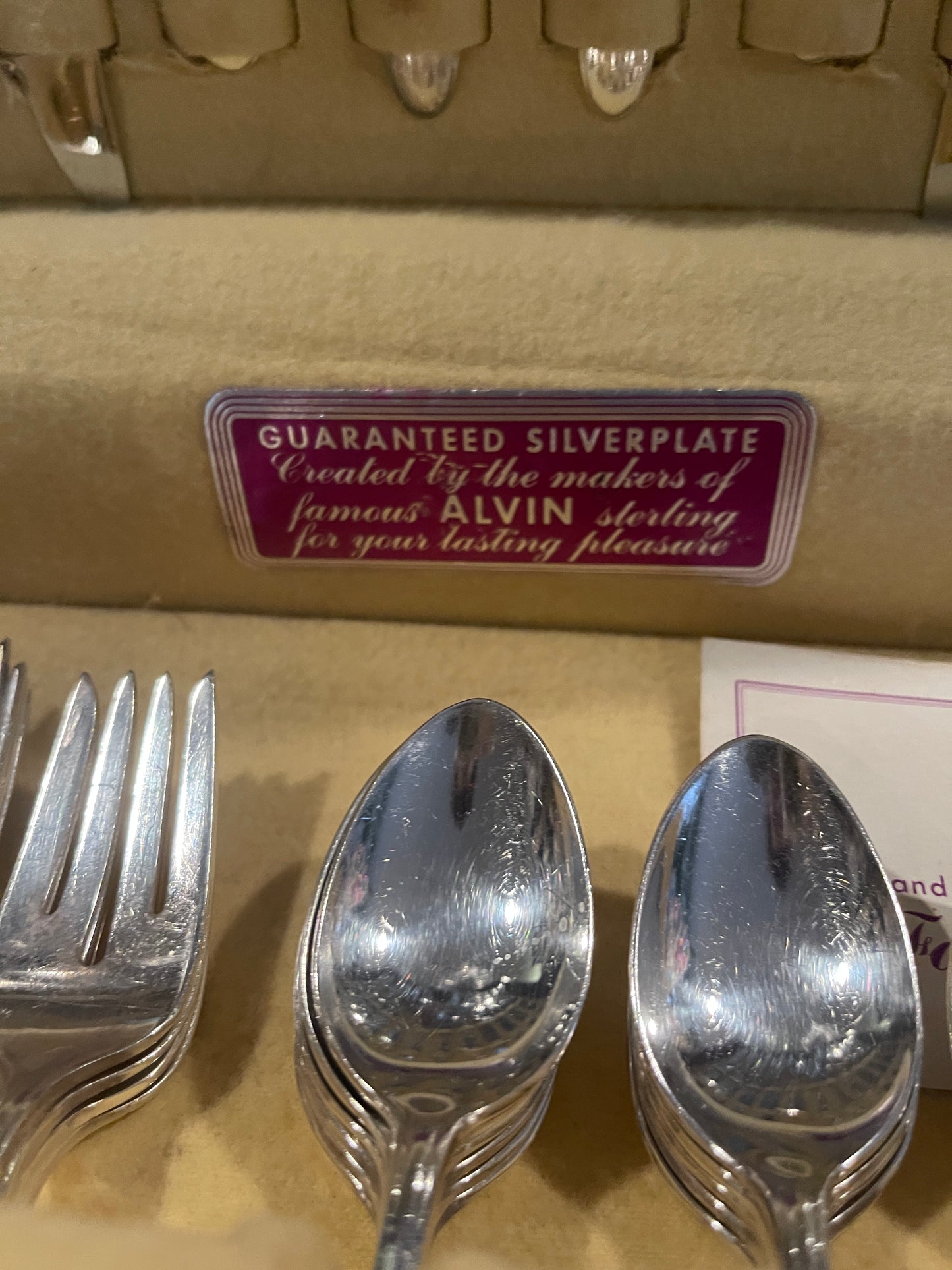 Alvin Silverplate Fashion Lane Pattern- 52 pieces