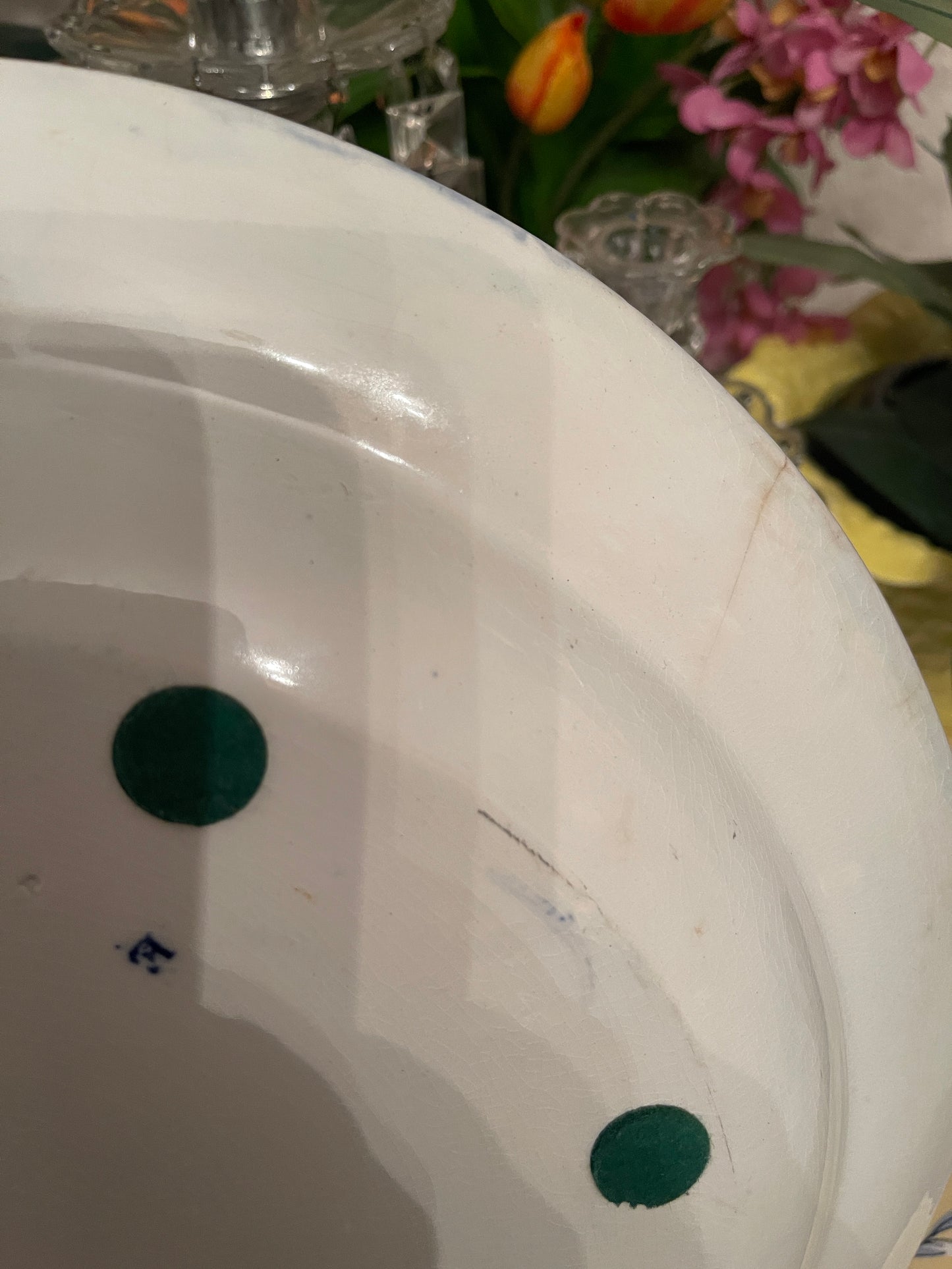 Large Antique Chinoiserie Wedgwood Platter, Blue and White