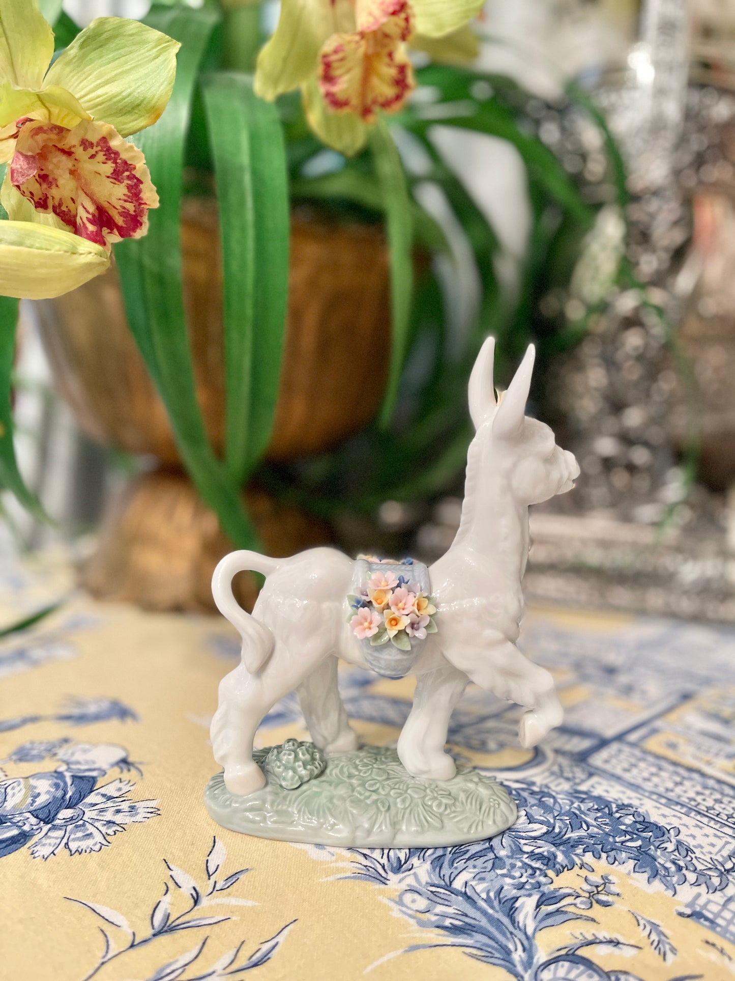 Vintage Lladro Parading Donkey, Original Box, Estate Decor