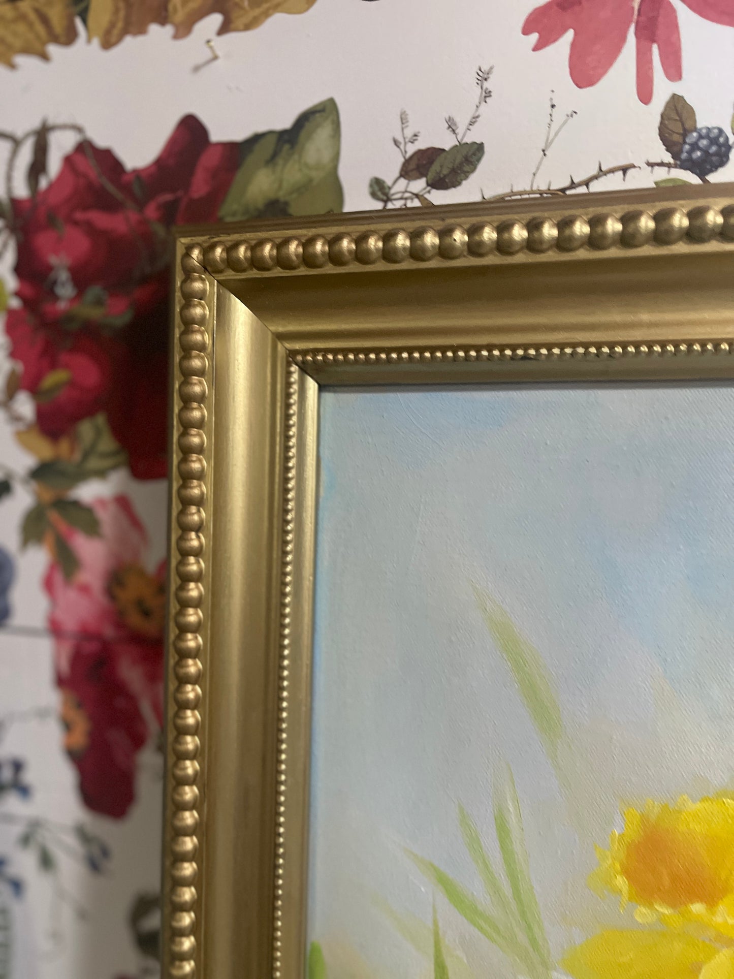 Daffodils and Paperwhites Oil Painting, Original Estate Art, Vintage, Artist Signed