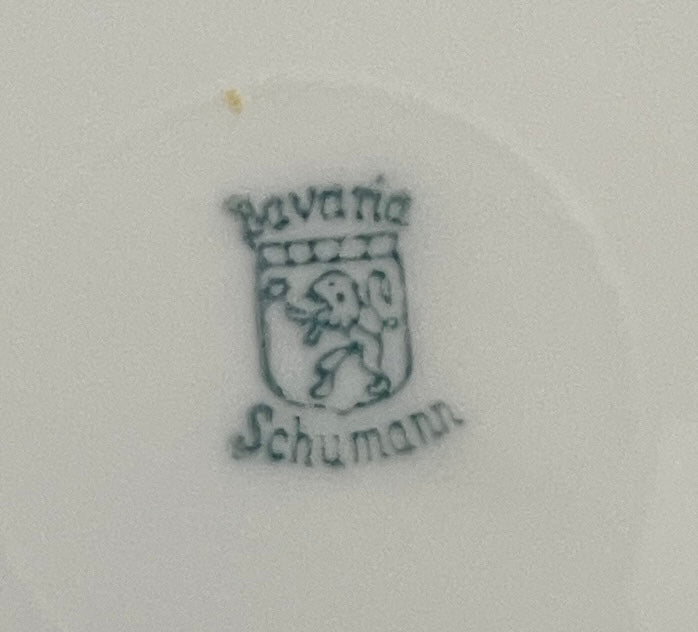 Bavaria Schumann Lustre Rose Plates- Set of Six- Estate Plate Wall