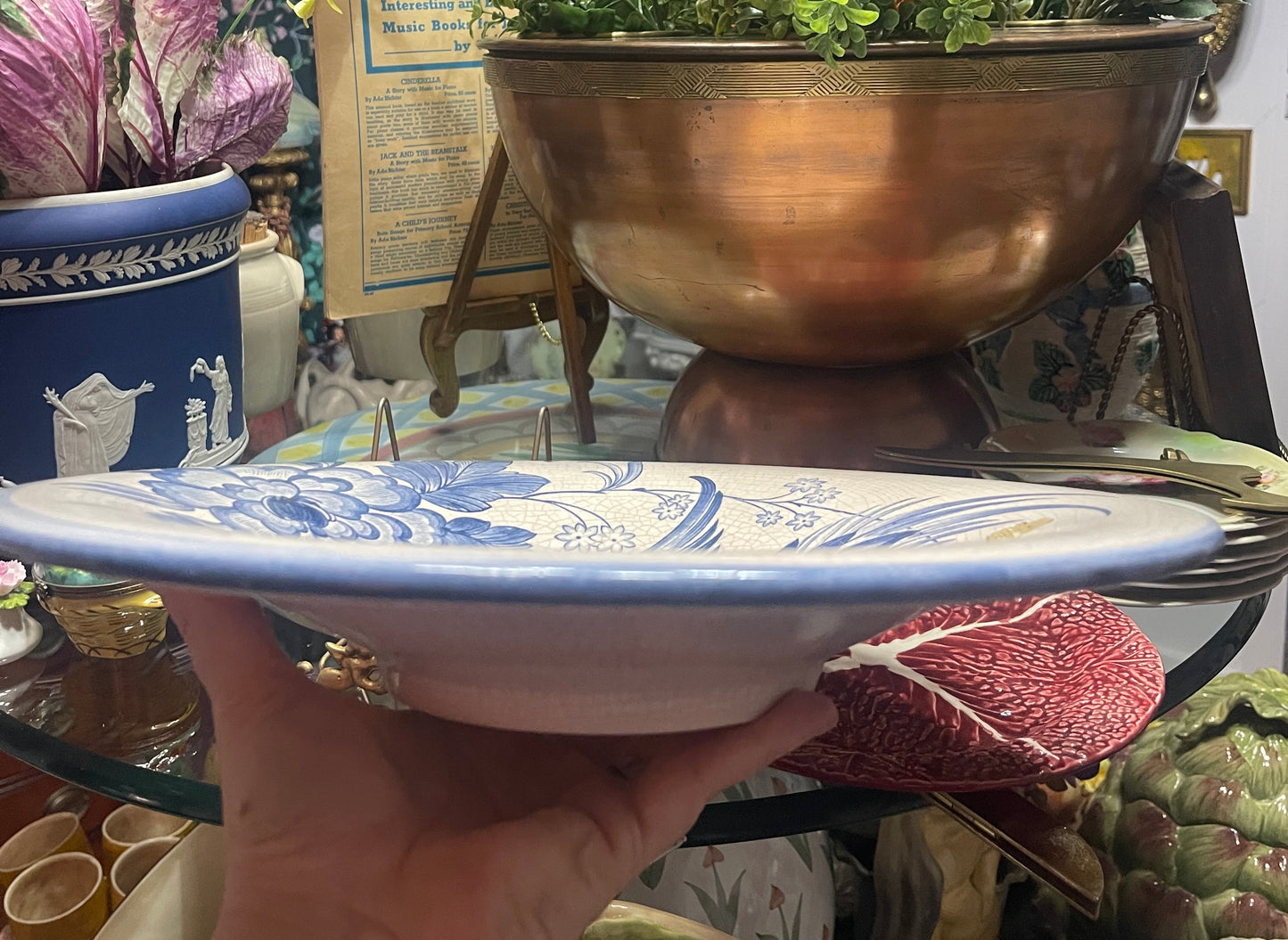 Blue Bird Rosenthal Bowl, Made in Germany, Circa 1940s