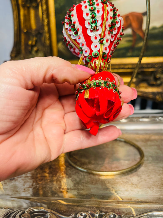 Hot Air Balloon Push Pin Christmas Ornament