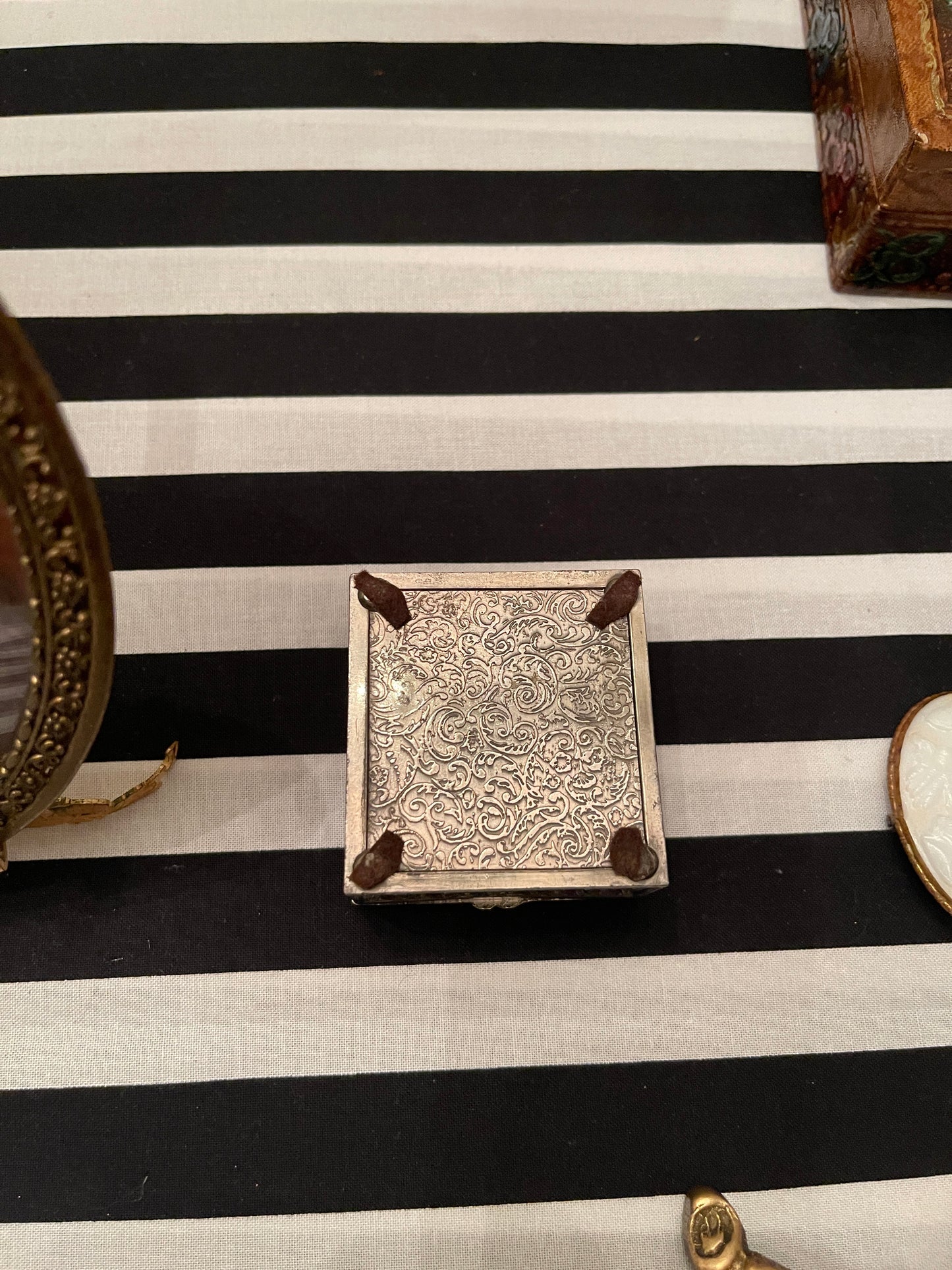 Vintage Victorian Filigree Box