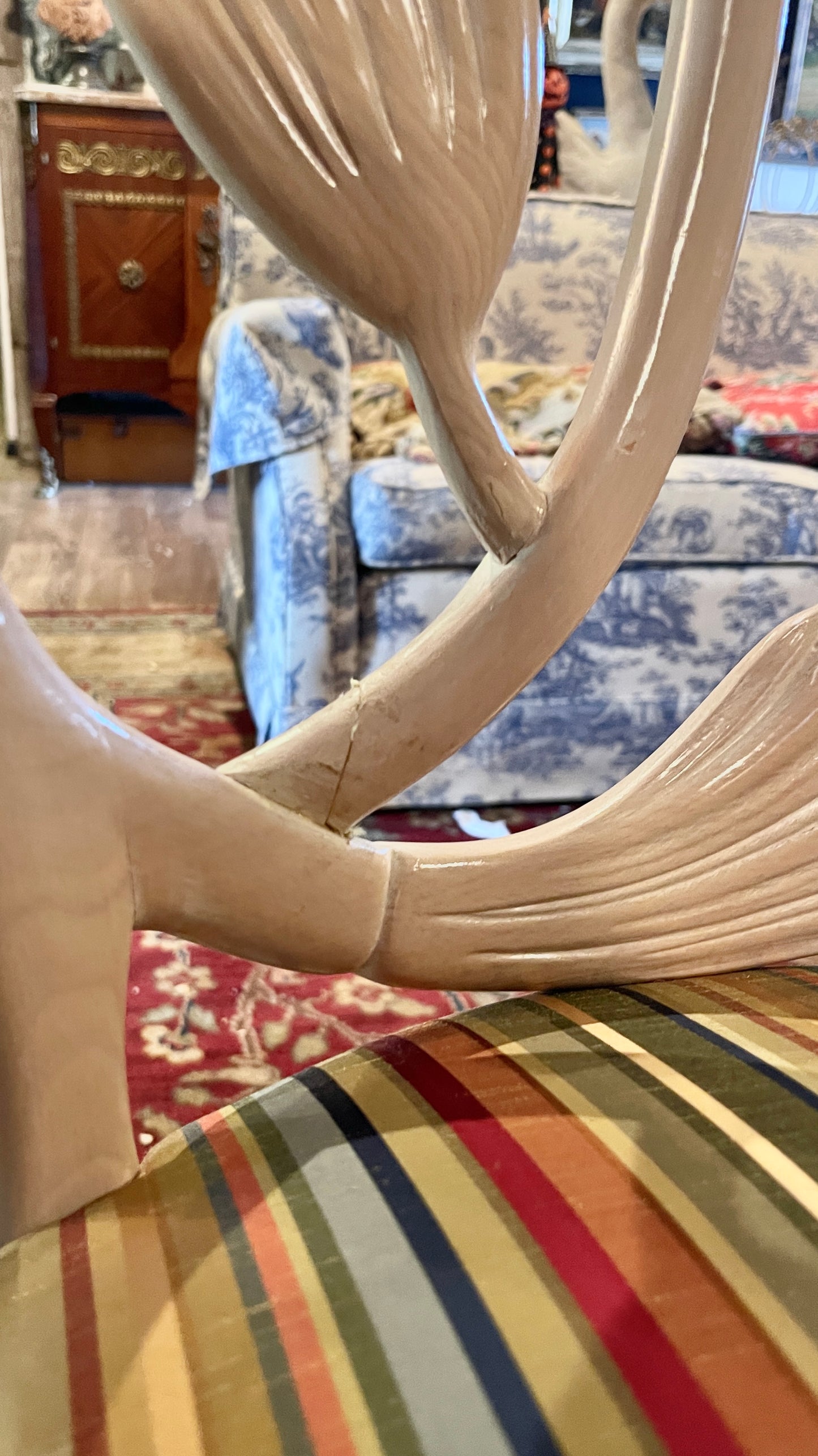 Vintage Italian Lotus Dining Chairs in the Manner of Phyllis Morris | Set of Four | Palm Beach Chic | Hollywood Regency