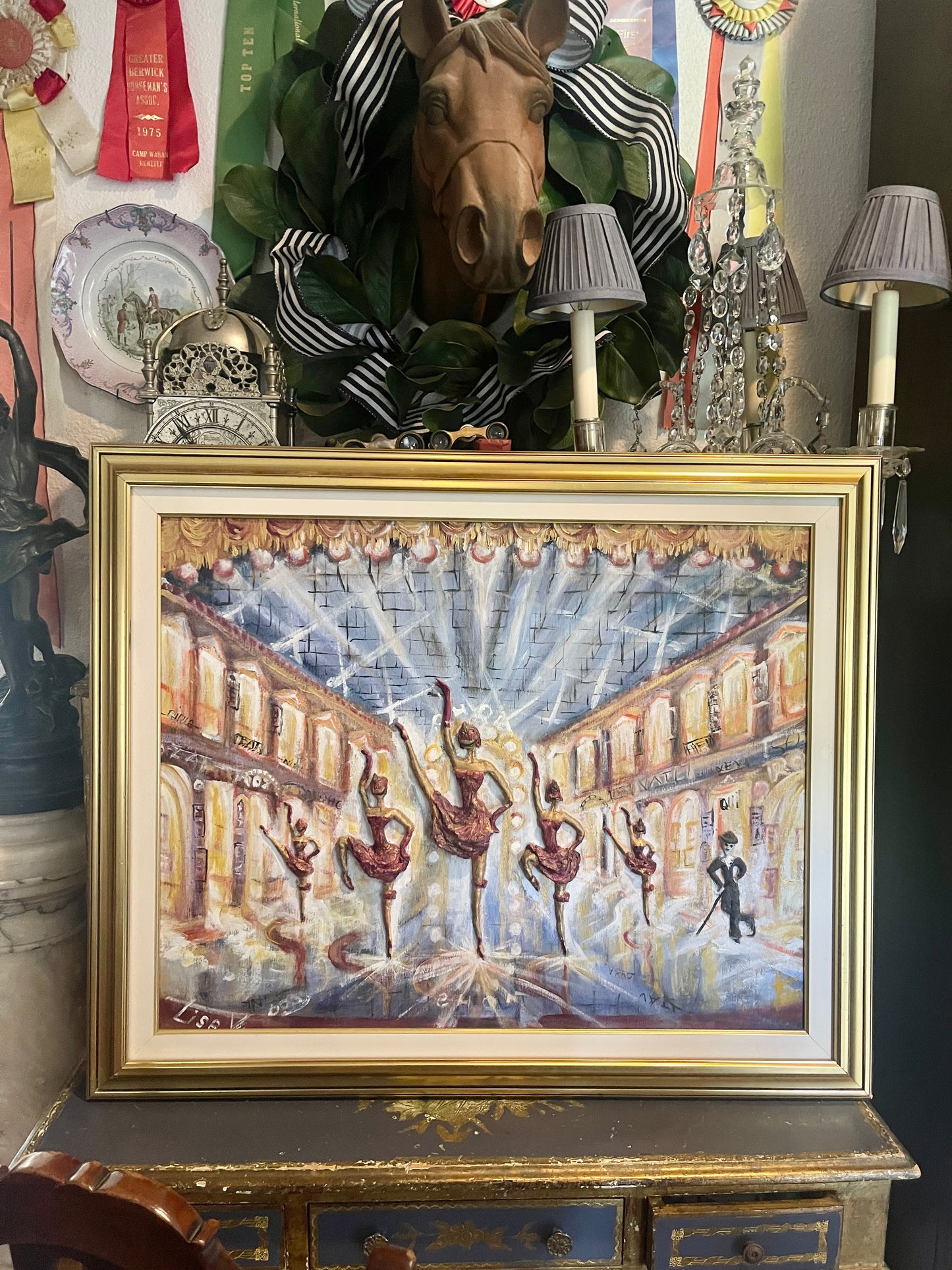 Original Painting with Paper Mache