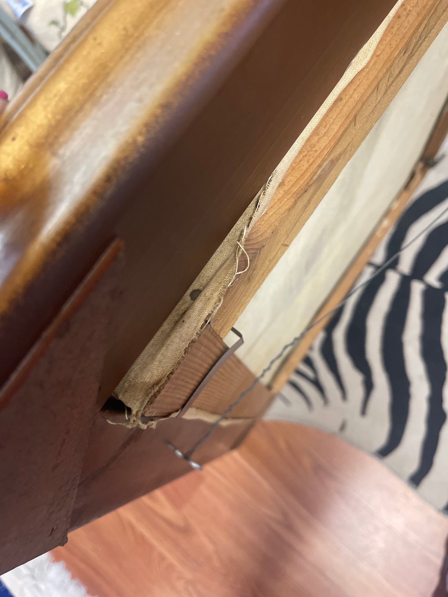 Antique 1847 Oil Painting in the Style of Frans Hals, Portrait of Man Sitting, Wearing Floppy Hat,