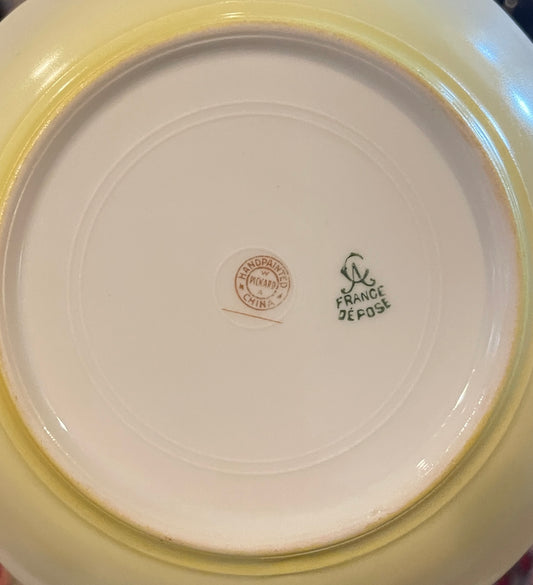 Antique Charles Ahrenfeldt Berry Bowls, Depose France, Set of Six