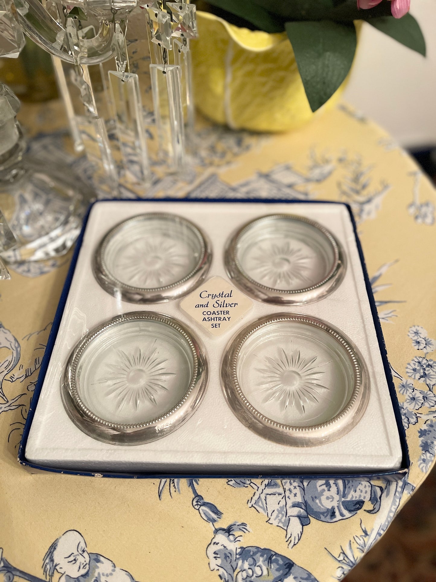 Eales Coaster Set of Four, in original box, Vintage