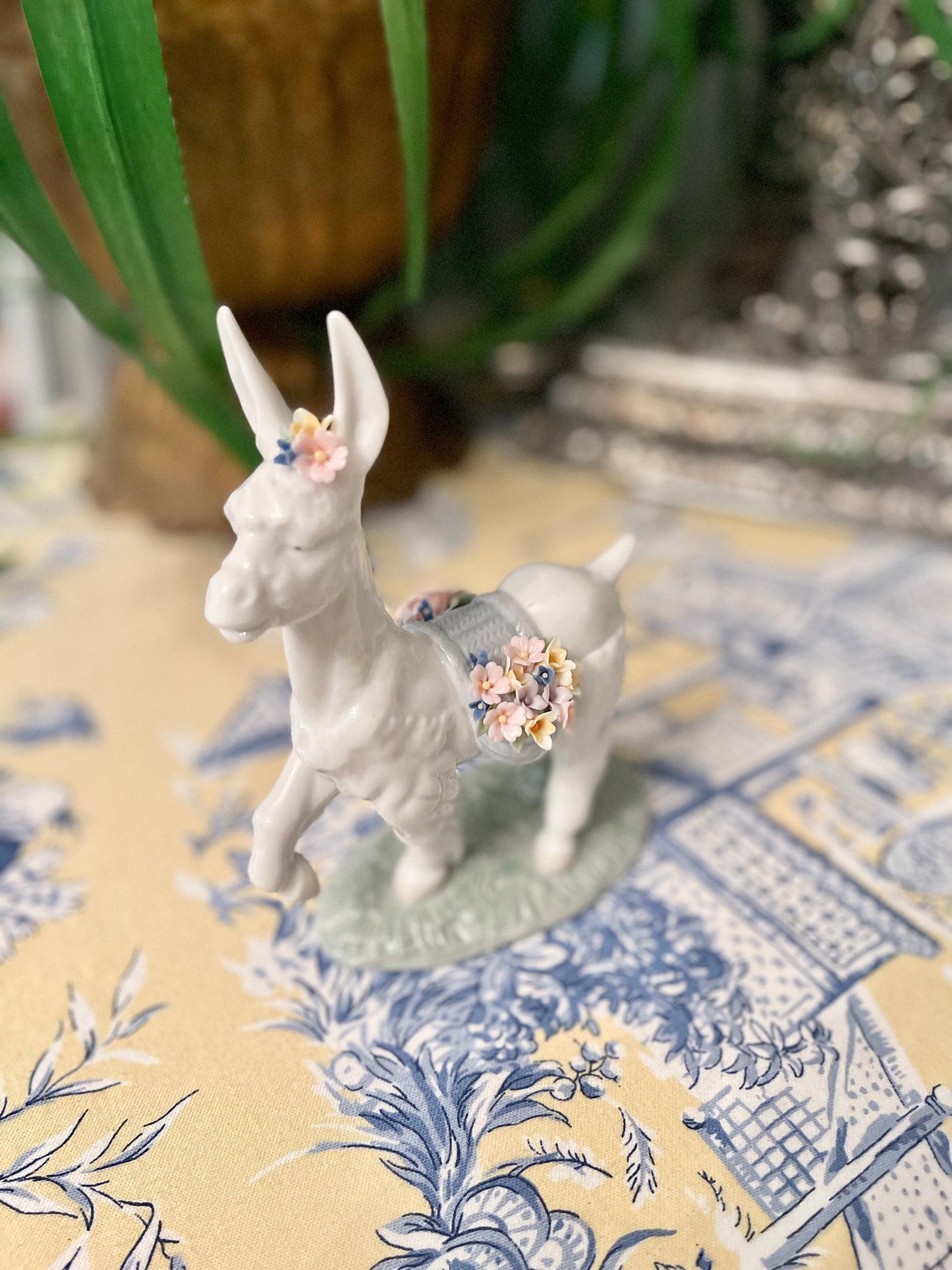 Vintage Lladro Parading Donkey, Original Box, Estate Decor