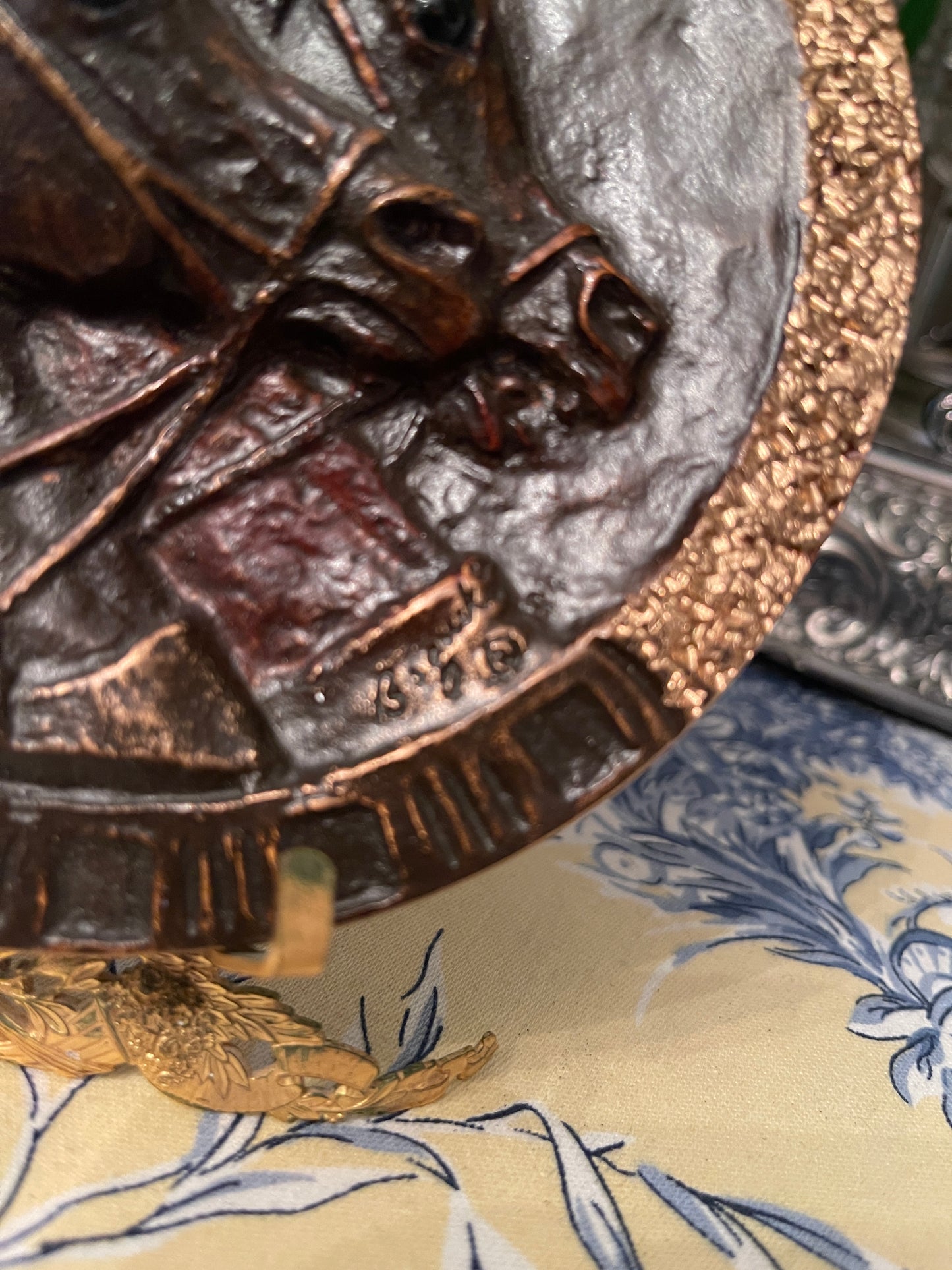 Bronze Arabian Horse Plaque by Edwin Bogucki, Artist Signed